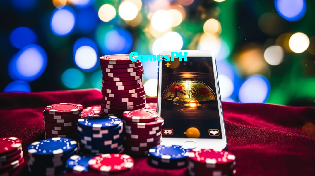 GamesPK casino presented on mobile device in Pakistan with slots and live games